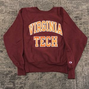 Vintage Champion Reverse Weave Virginia Tech